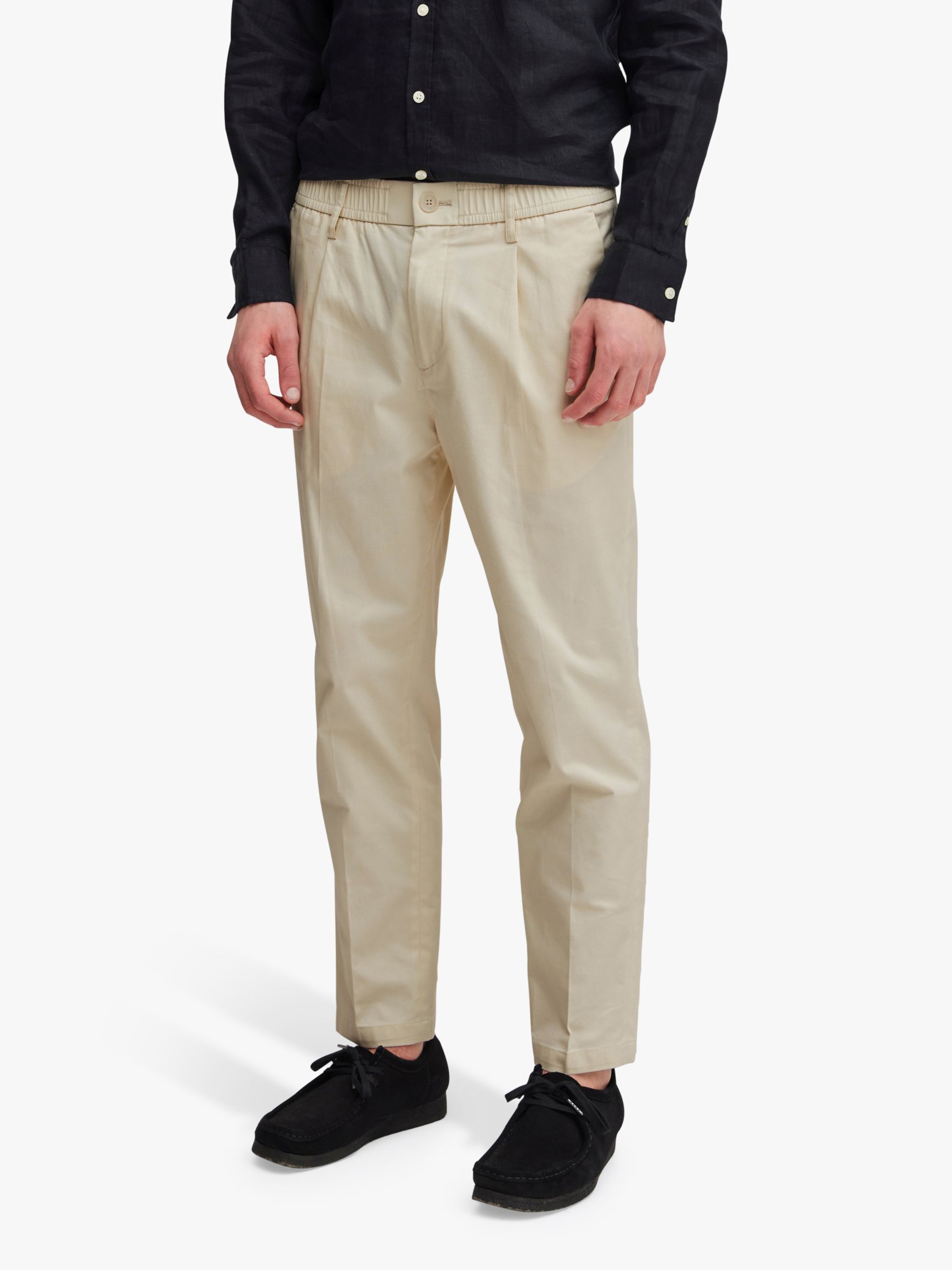 Buy Casual Friday Marc Relaxed Pleated Stretch Trousers Online at johnlewis.com