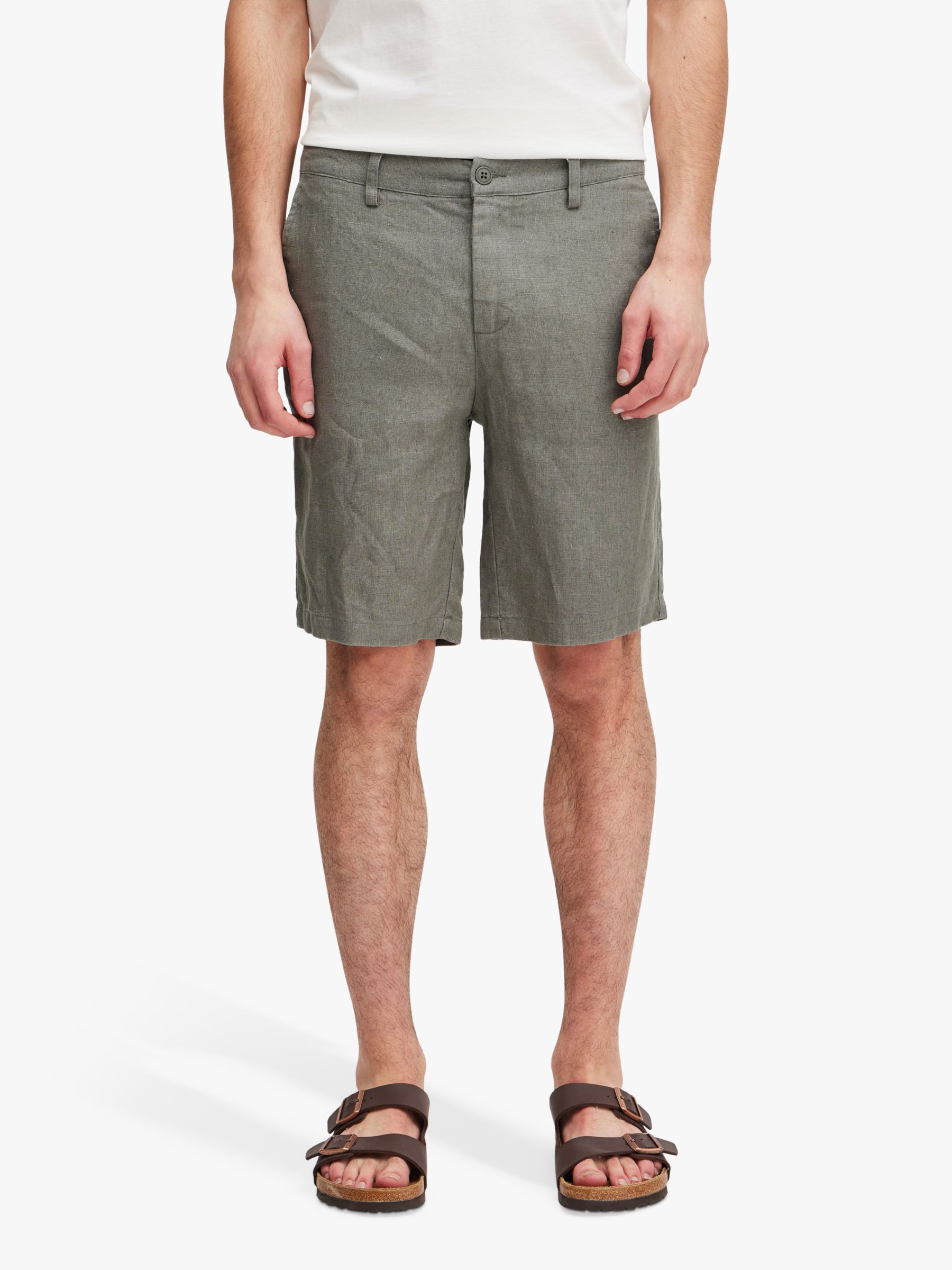 Casual Friday Pandrup Linen Shorts, Agave Green, S
