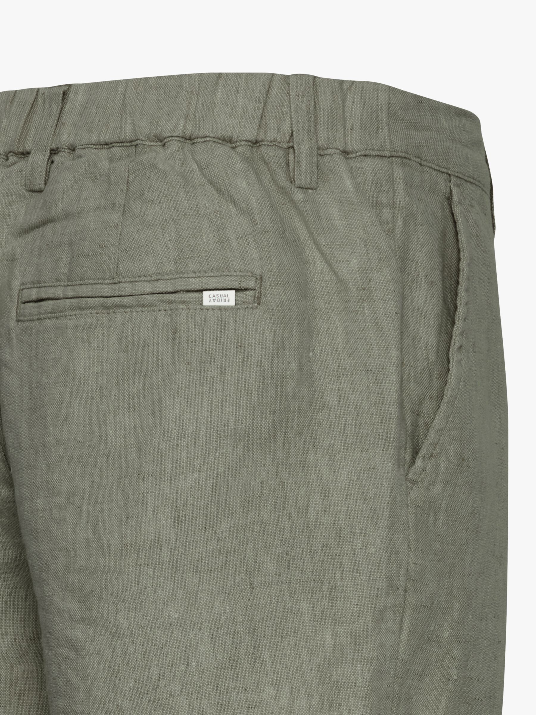 Casual Friday Pandrup Linen Shorts, Agave Green, S