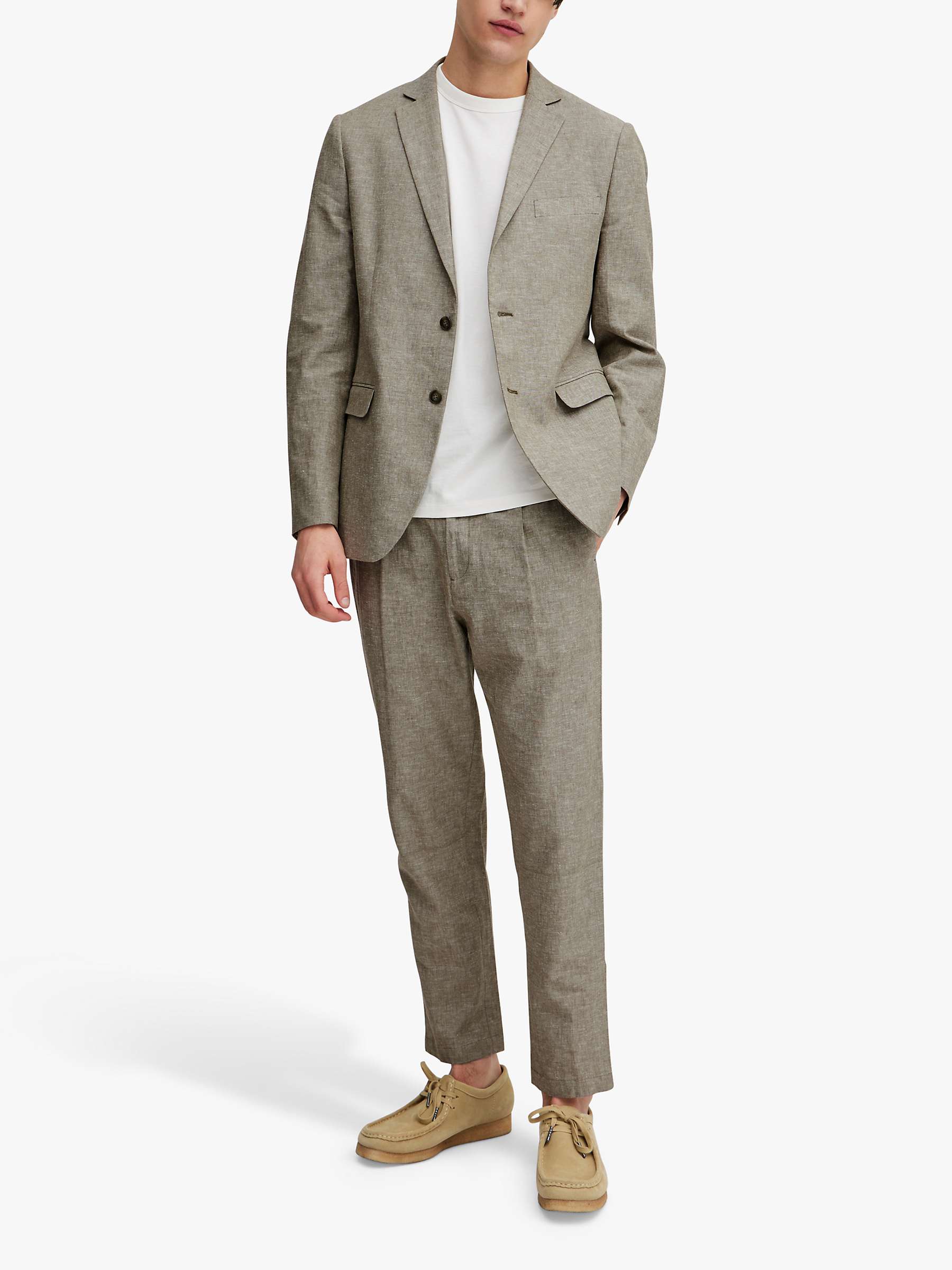 Buy Casual Friday Bille Linen Mix Single Breasted Blazer Online at johnlewis.com
