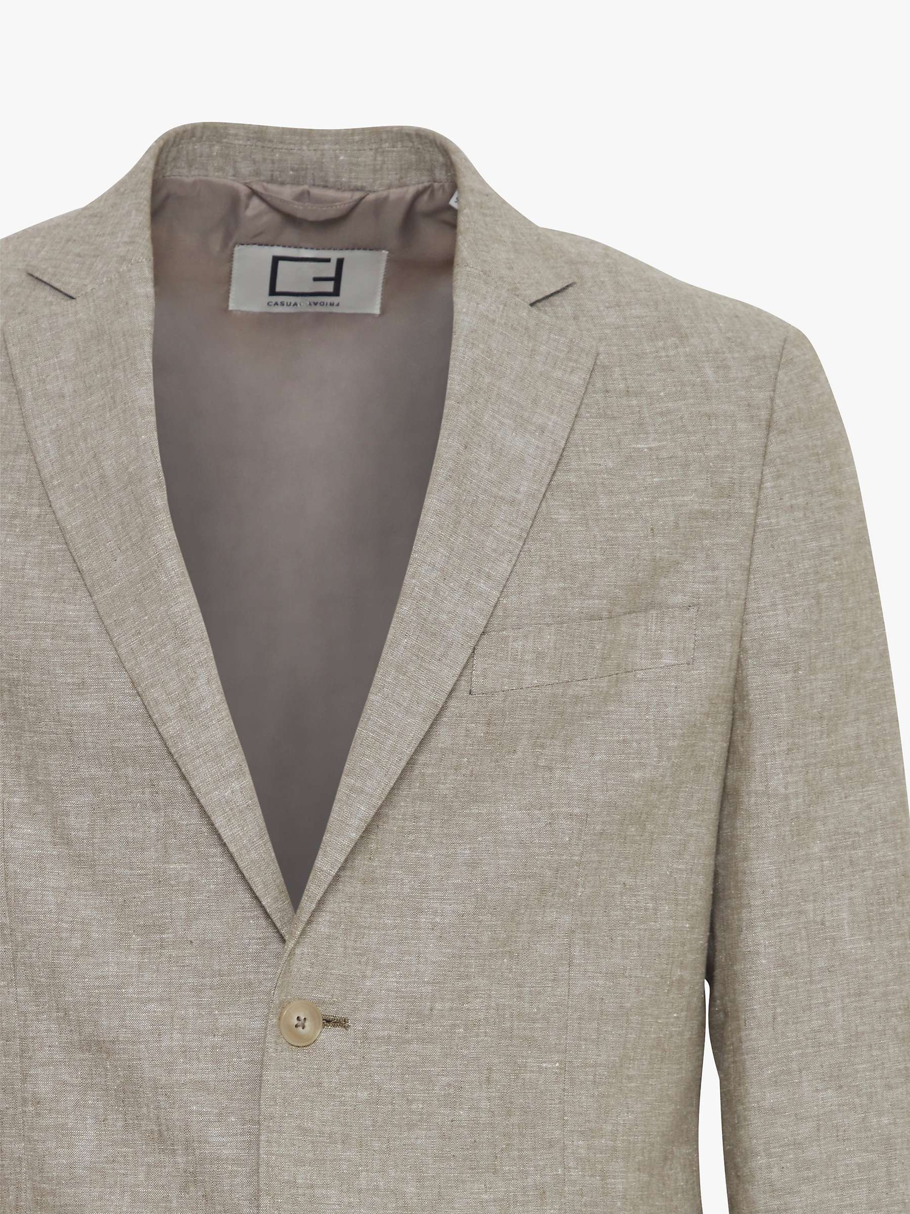 Buy Casual Friday Bille Linen Mix Single Breasted Blazer Online at johnlewis.com
