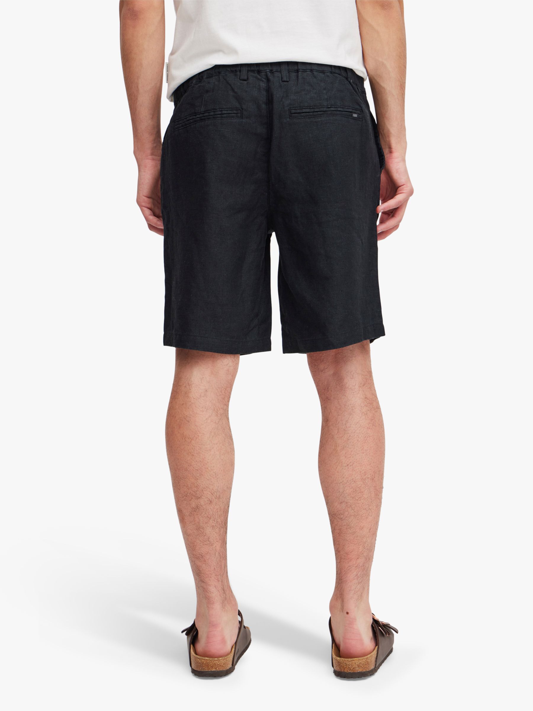 Casual Friday Pandrup Linen Shorts, Black, M