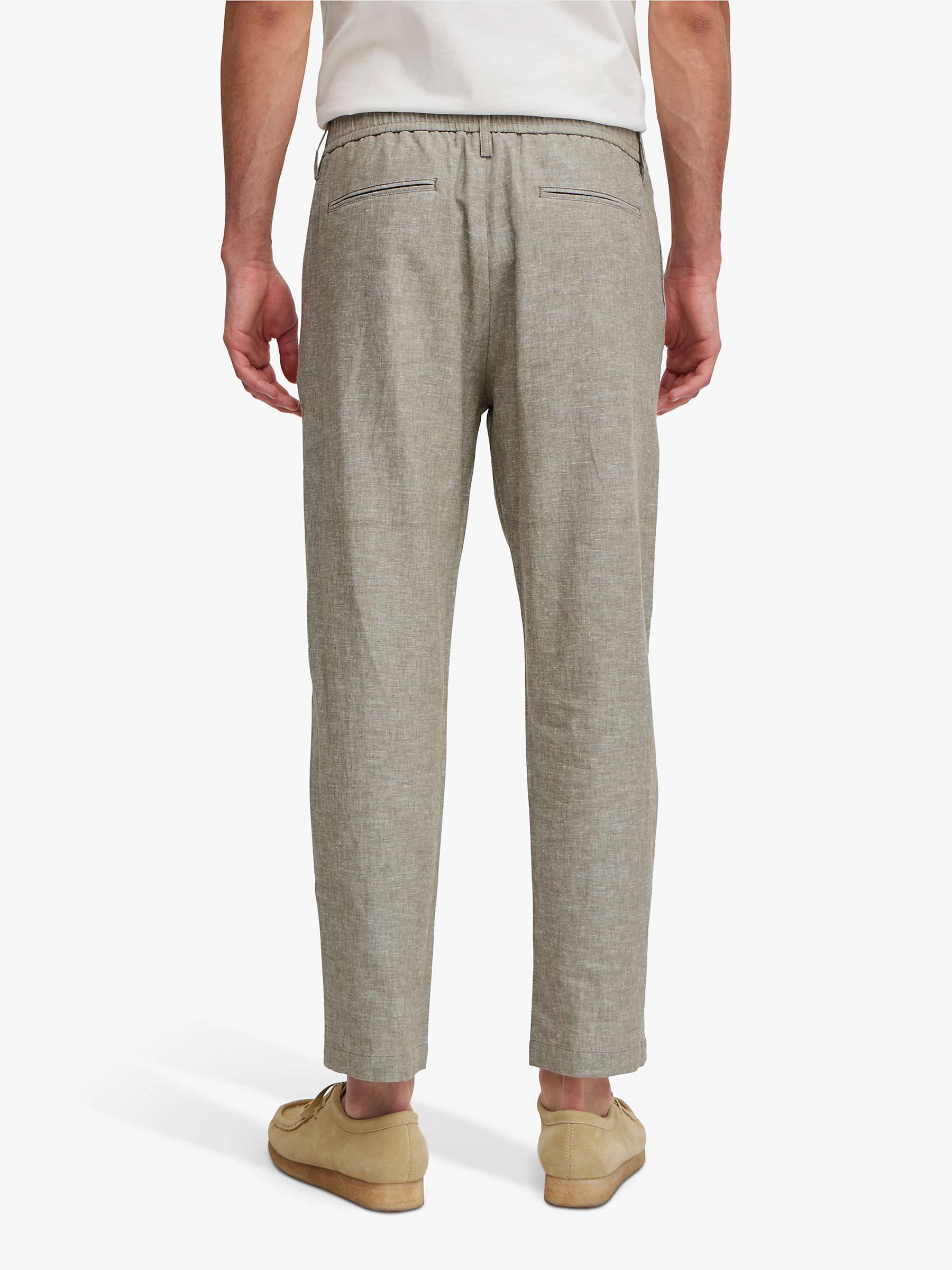 Buy Casual Friday Marc Relaxed Fit Pleated Linen Trousers Online at johnlewis.com