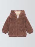 John Lewis Baby Borg Zip Down Hoodie