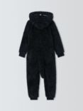 John Lewis Kids' Sparkle Cat Onesie, Black