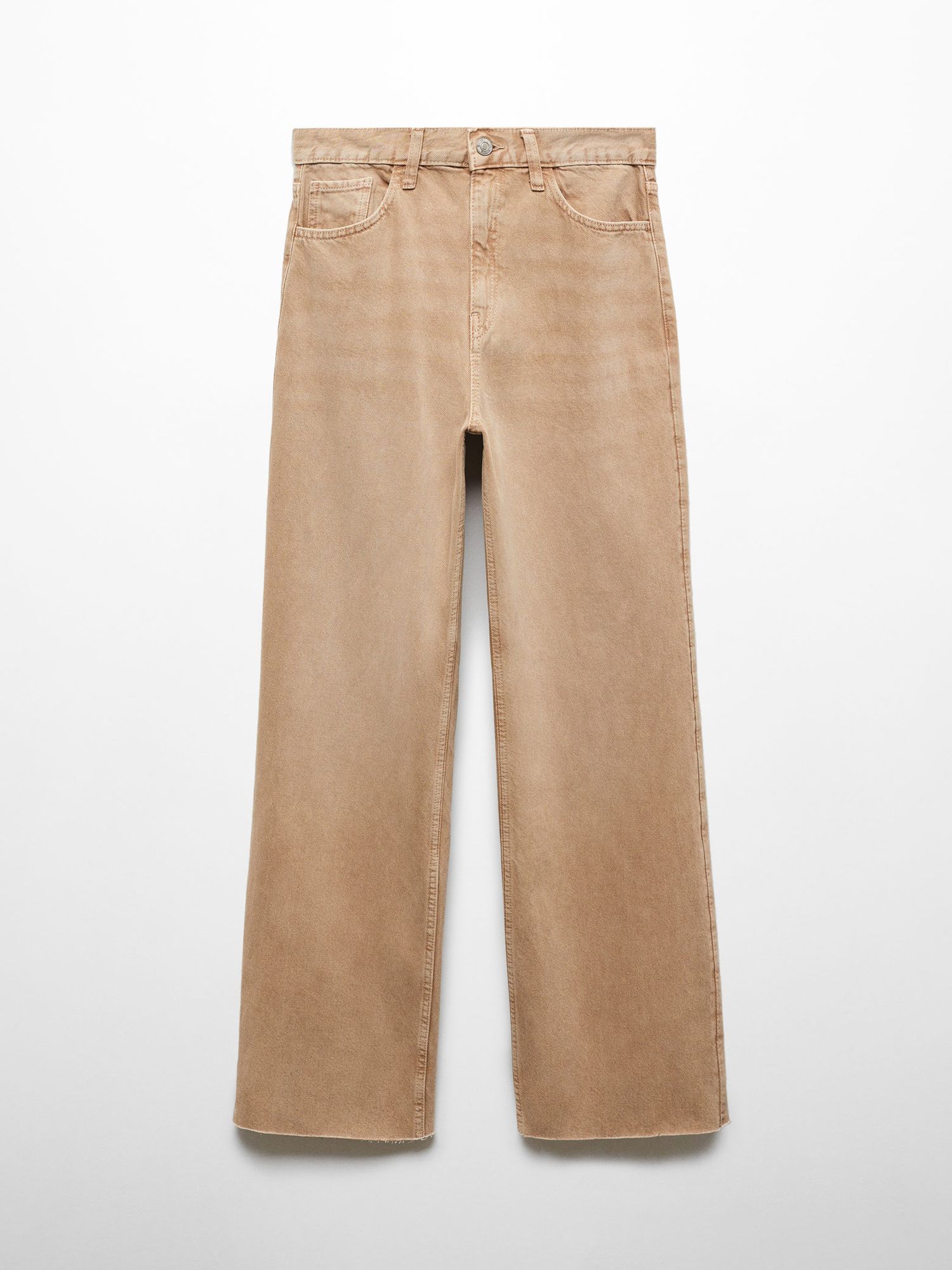 Mango Denver Jeans, Pastel Brown, 10