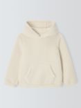 John Lewis Kids' Borg Pull Over Hoodie, Cream