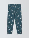 John Lewis Kids' Owl Leggings, Dark Blue