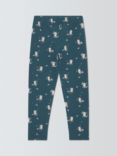 John Lewis Kids' Owl Leggings, Dark Blue