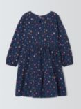 John Lewis Kids' Stars Tiered Jersey Dress, Navy