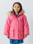 John Lewis Kids' Tech Parka, Confetti Pink