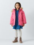 John Lewis Kids' Tech Parka, Confetti Pink