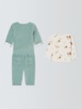 John Lewis Baby Lion T-Shirt, Velour Jacket and Trousers Set, Multi