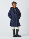 John Lewis Kids' Diamond Quilted Coat, Navy