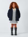 John Lewis Kids' Corduroy Puffer Jacket, Navy