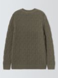 John Lewis Kids' Cable Knit Jumper, Green