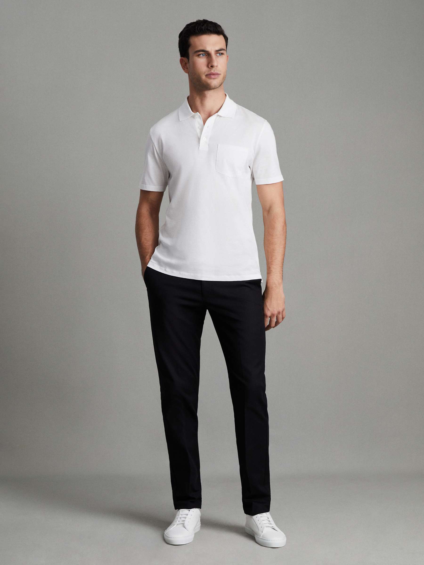Buy Reiss Austin Short Sleeve Cotton Polo Shirt Online at johnlewis.com