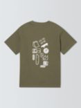 John Lewis Kids' Skate Back Graphic T-Shirt, Green