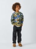 John Lewis Kids' Dinosaur Crew Neck Sweatshirt, Multi