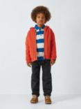 John Lewis Kids' Borg Lined Zip Up Hoodie, Orange