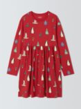 John Lewis ANYDAY Kids' Christmas Graphic Dress, Red