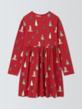 John Lewis ANYDAY Kids' Christmas Graphic Dress, Red