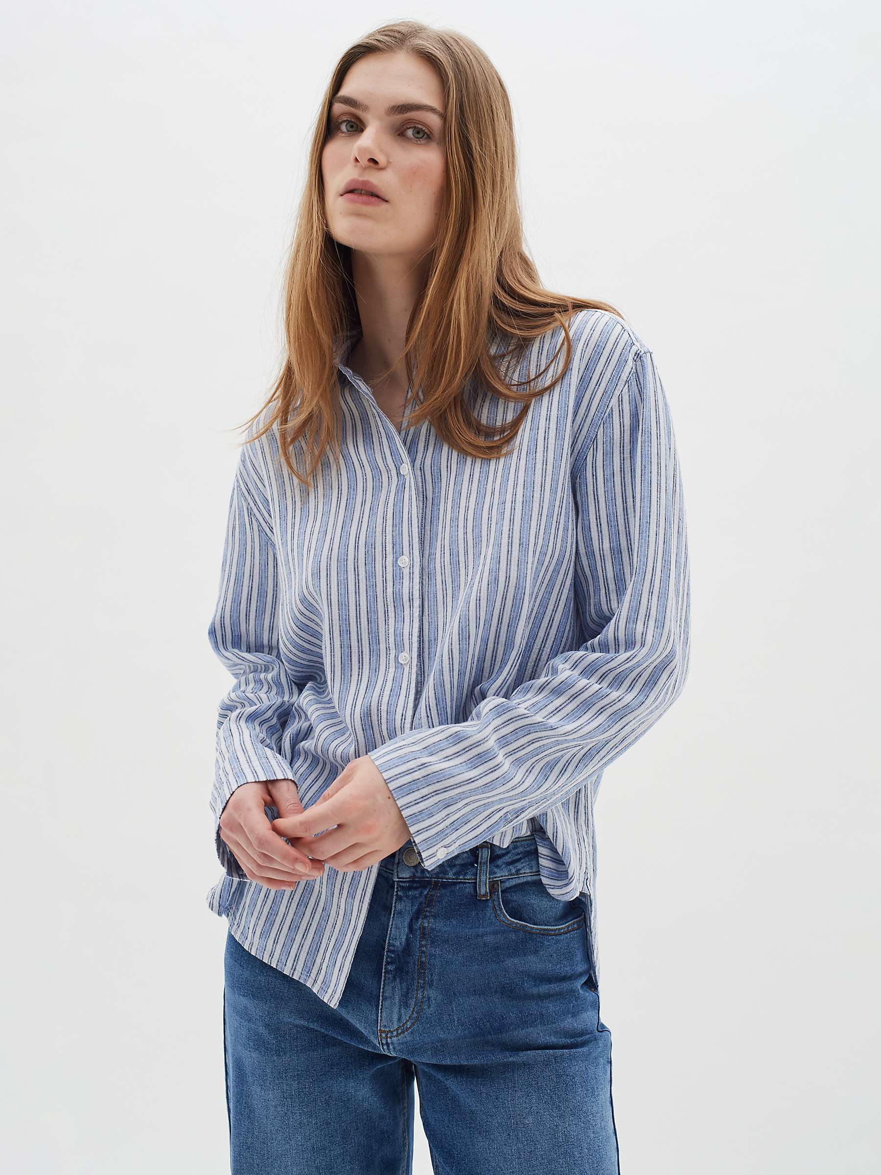 Buy InWear Ellie Button Up Regular Fit Shirt, Windsurfer Stripes Online at johnlewis.com