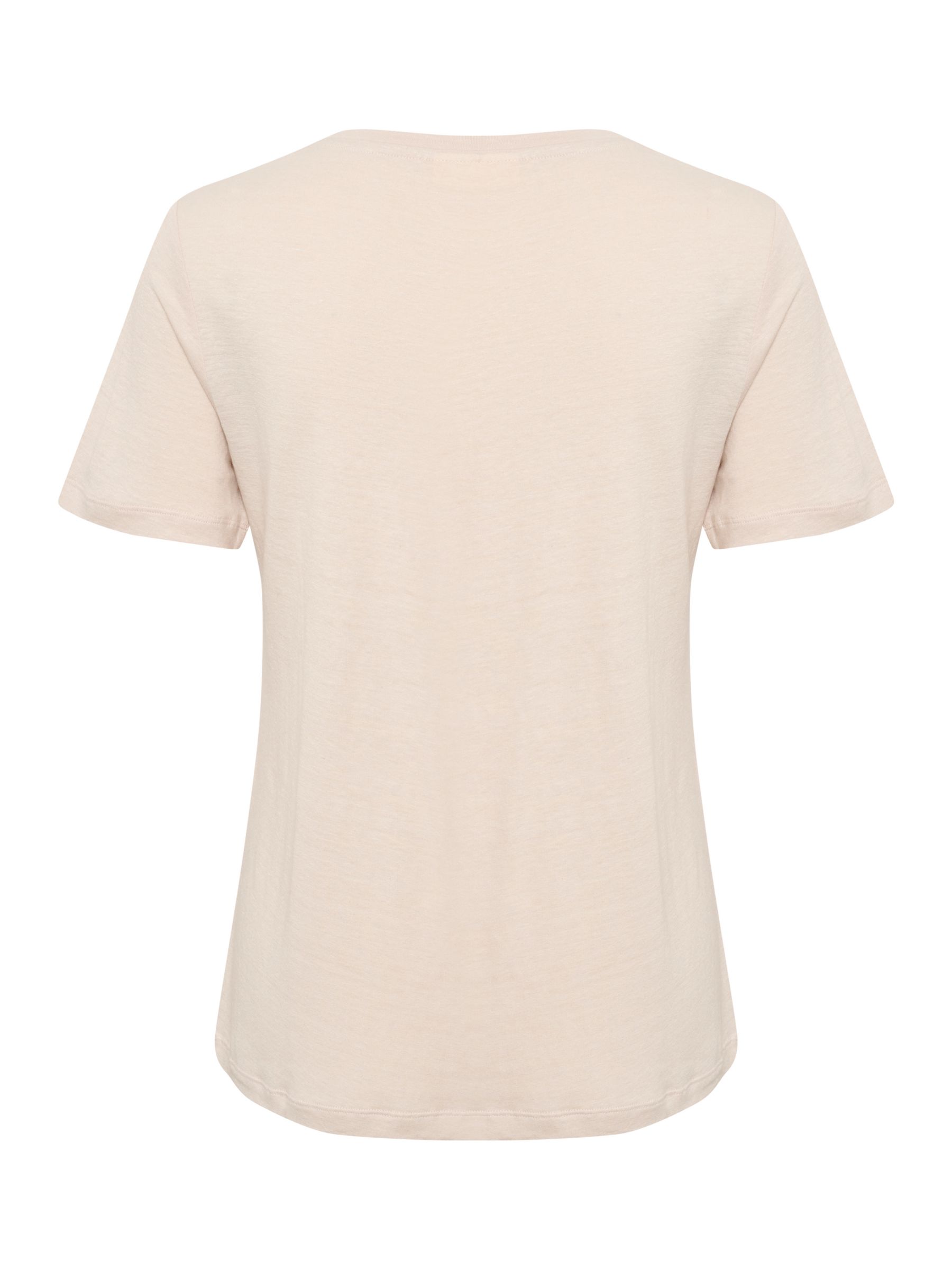 InWear Elisabeth Linen Blend Short Sleeve T-shirt, Haze, XS