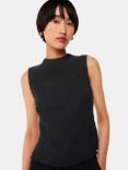 Whistles Plisse Sleeveless Top