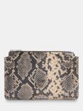 Whistles Elita Snake Double Leather Clutch, Multi