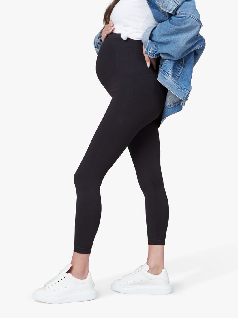 Spanx EcoCare Mama Seamless Maternity Leggings, Very Black, XL