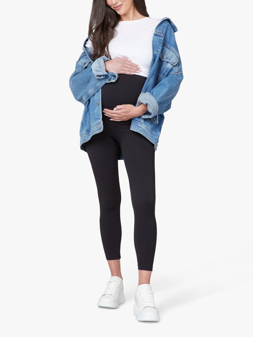 Spanx EcoCare Mama Seamless Maternity Leggings, Very Black, XL