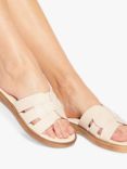 KG Kurt Geiger Robin Leather Slider Sandals, Putty