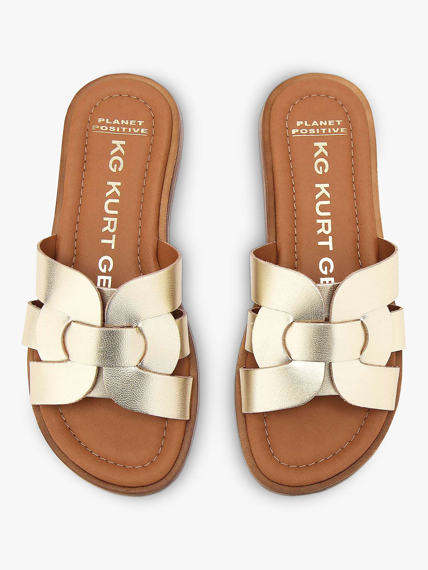 Buy KG Kurt Geiger Robin Leather Slider Sandals Online at johnlewis.com