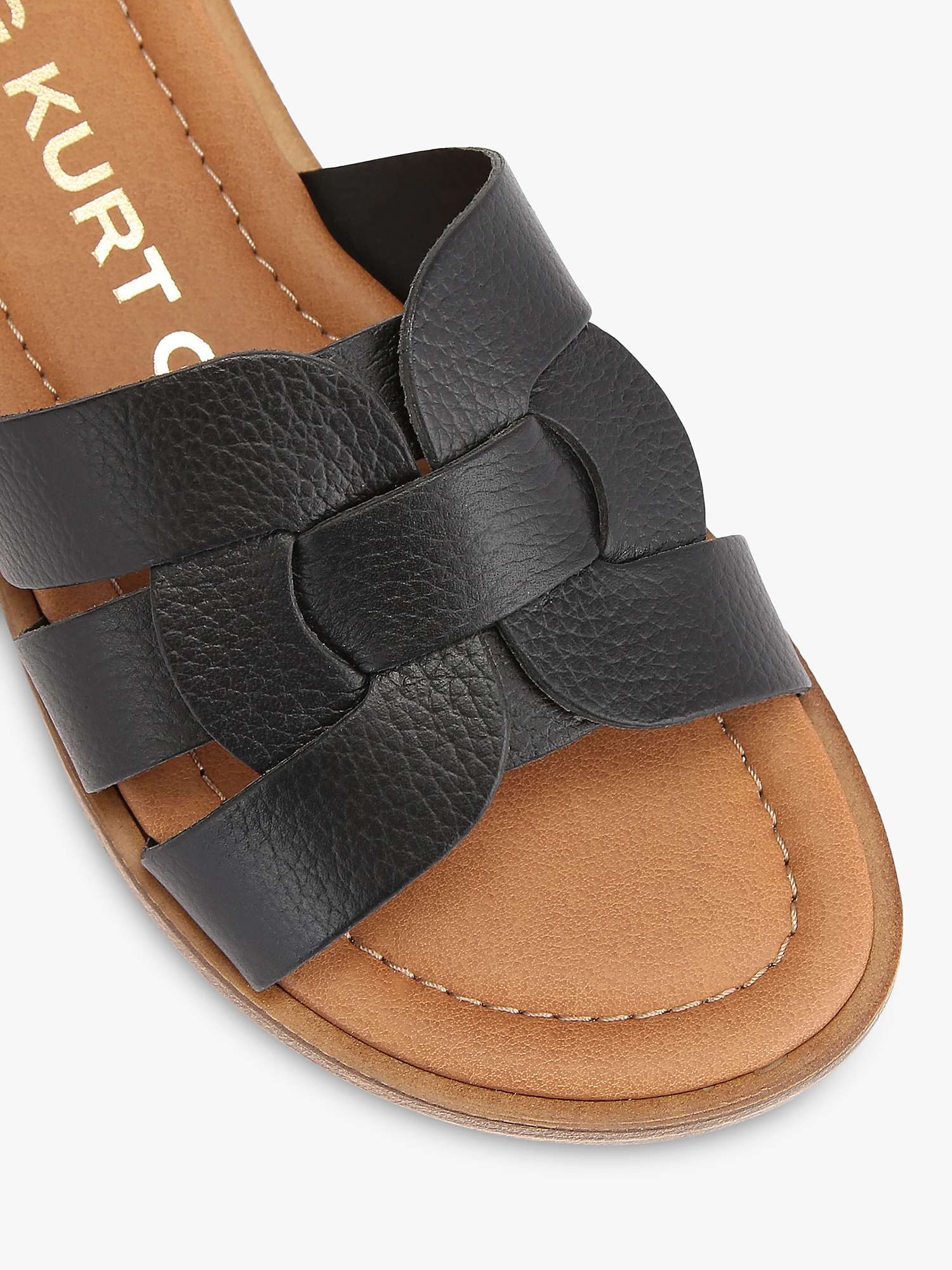 Buy KG Kurt Geiger Robin Leather Slider Sandals Online at johnlewis.com