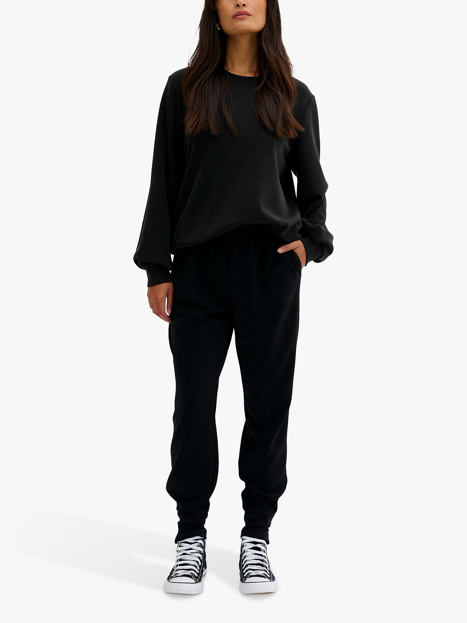 Buy MY ESSENTIAL WARDROBE Casual Fit Sweatshirt, Black Online at johnlewis.com