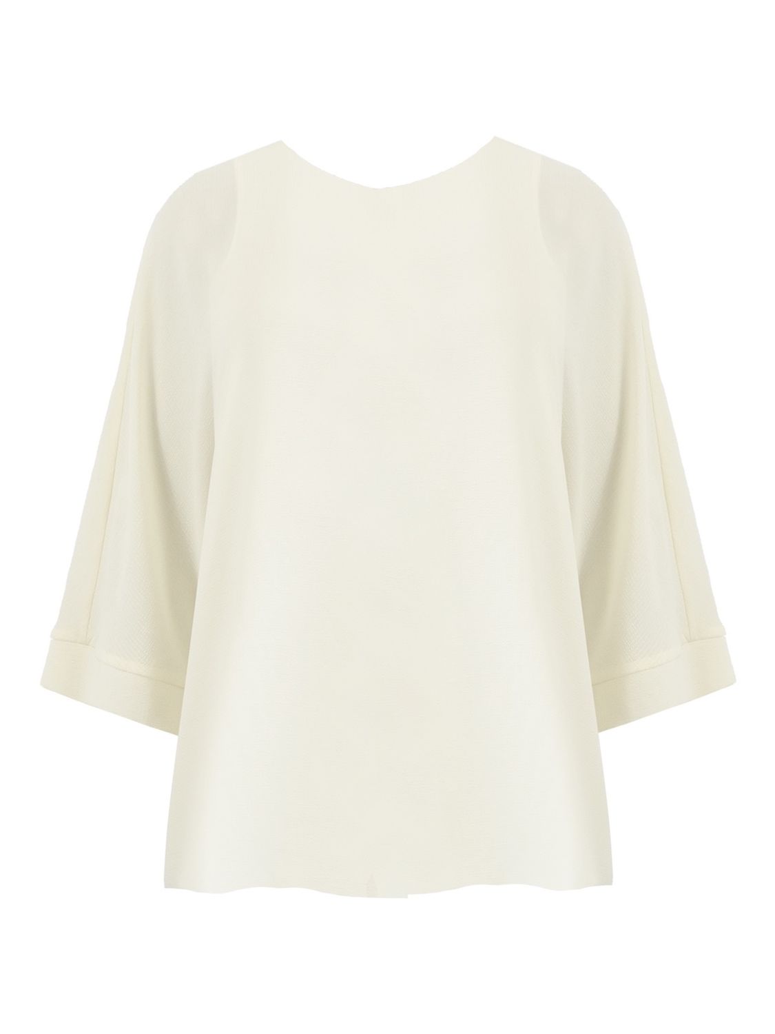 Buy Live Unlimited Curve Textured Overlay Top, White Online at johnlewis.com