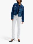 MY ESSENTIAL WARDROBE Regular Fit Denim Jacket, Medium Blue Wash