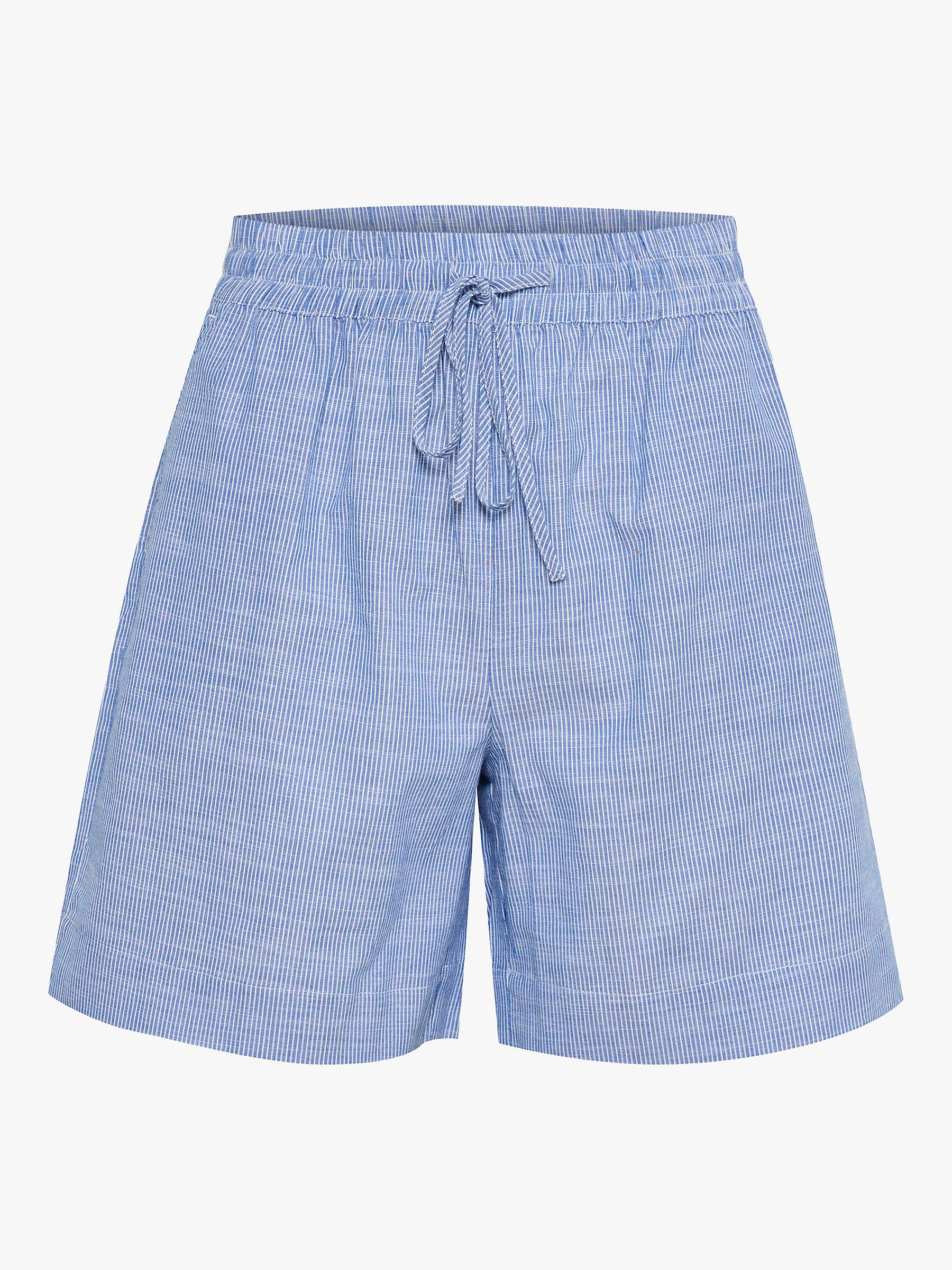 Buy MY ESSENTIAL WARDROBE Skye Stripe Cotton Shorts, Delft Blue Online at johnlewis.com