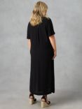 Live Unlimited Curve V-Neck T-shirt Maxi Dress, Black