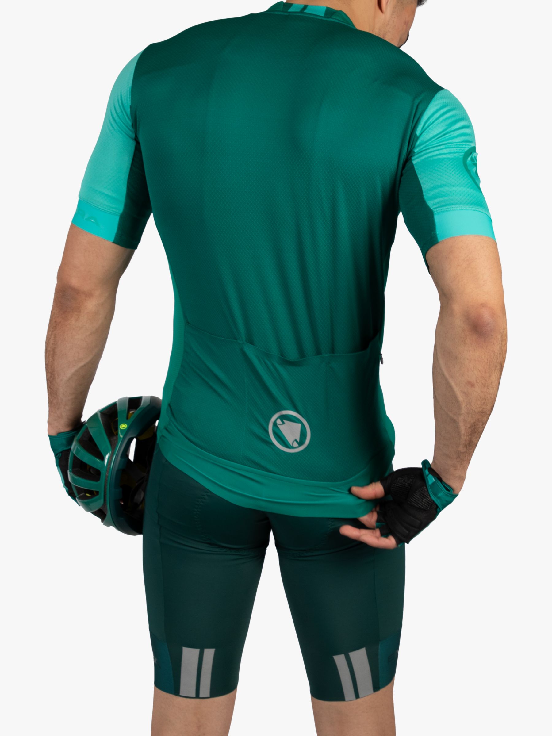 Endura Men's FS260 Short Sleeve Jersey, Emerald Green, S