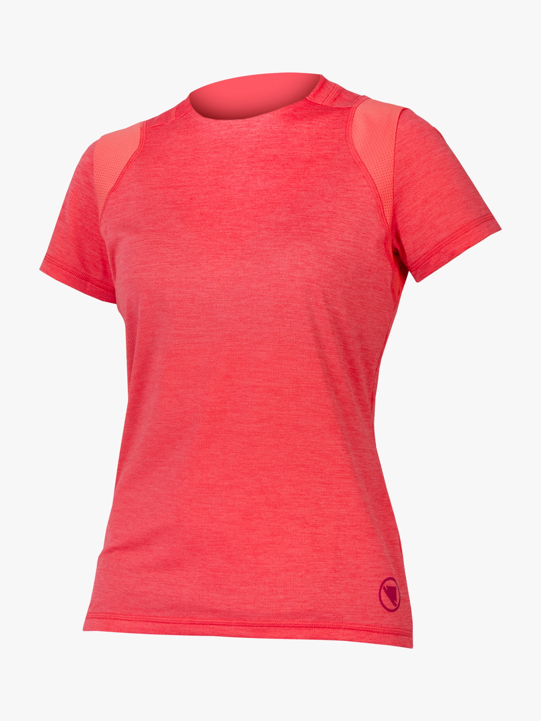 Endura Women's SingleTrack Short Sleeve Jersey, Punch Pink, XS