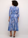 KAFFE Ariana Abstract Print Midi Dress