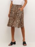 KAFFE Amber Classic Leopard Skirt, Multi