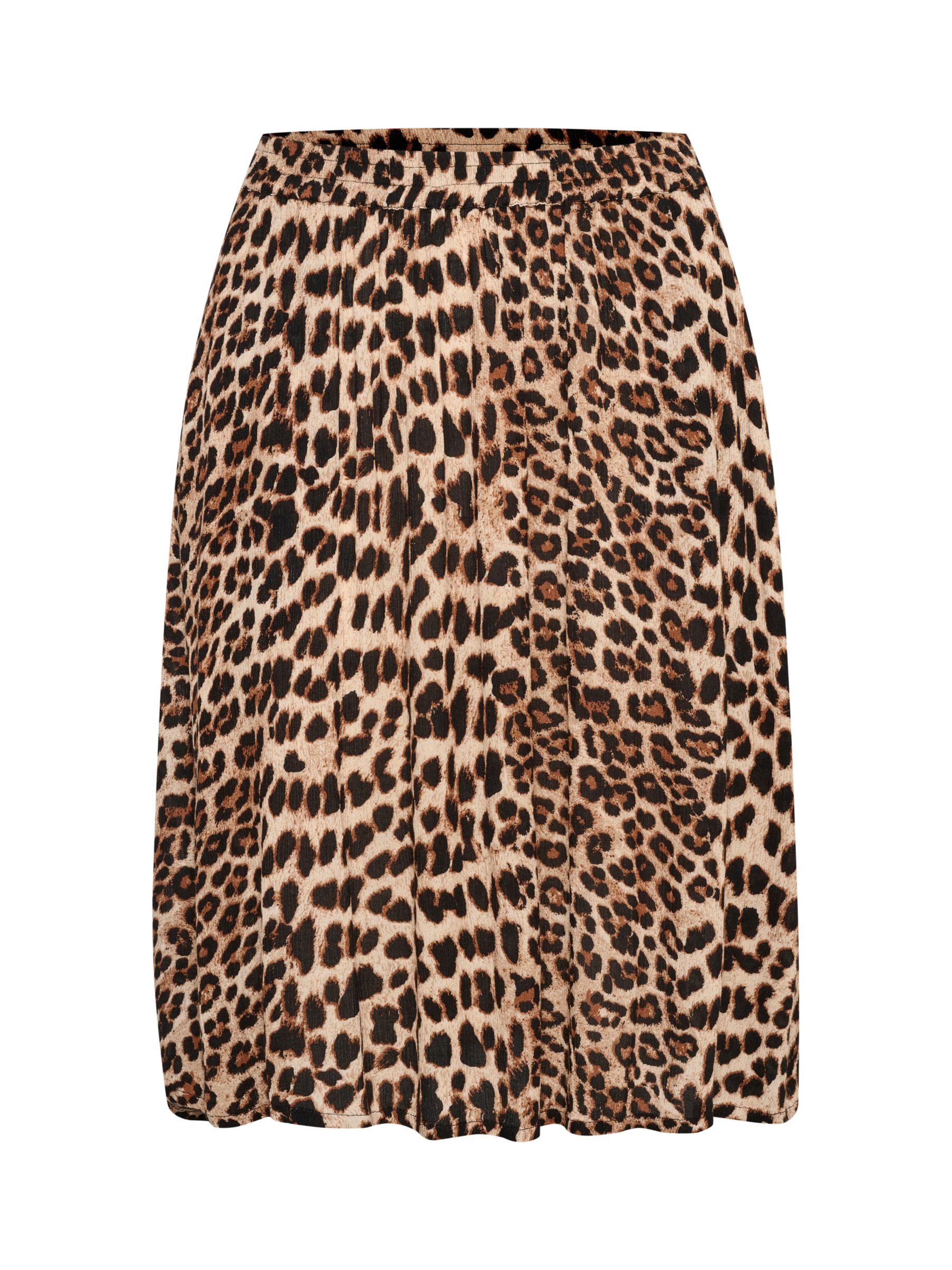 KAFFE Amber Classic Leopard Skirt, Multi, 18