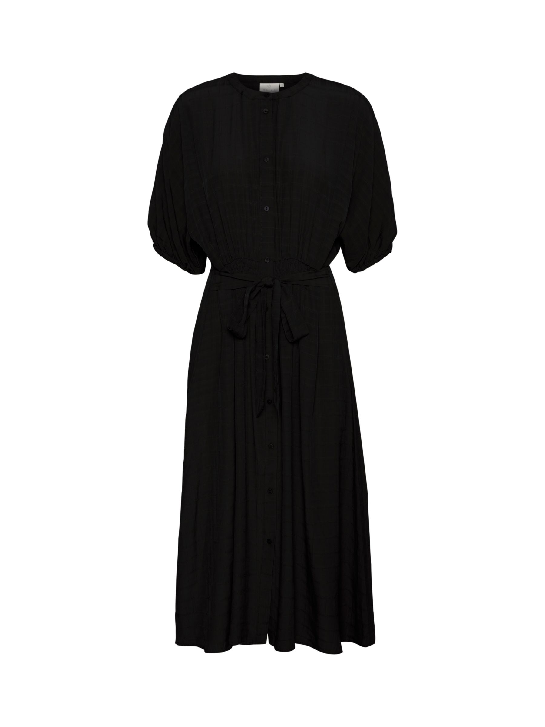 KAFFE Juliane Batwing Midi Dress, Deep Black, 8