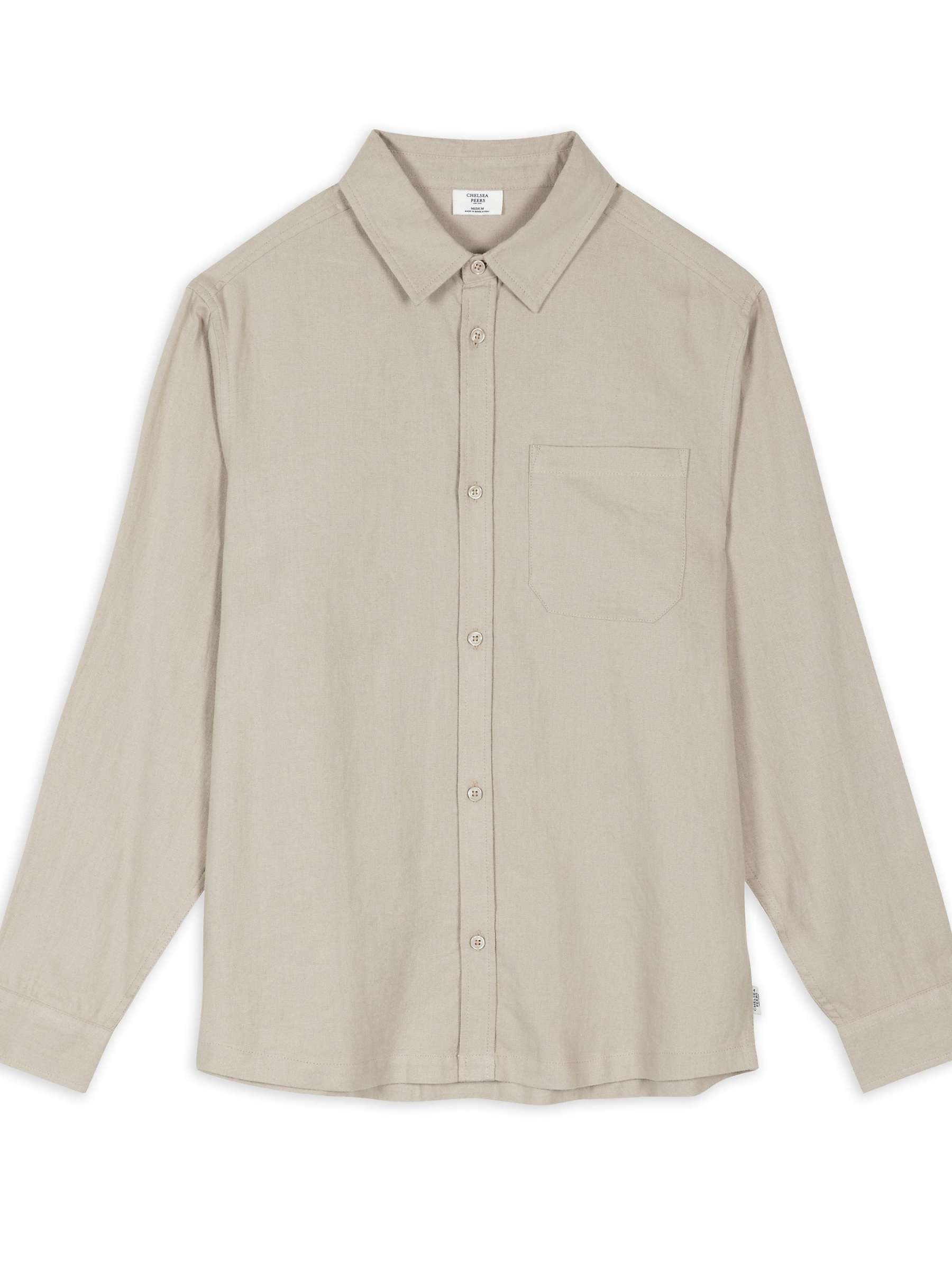 Buy Chelsea Peers Linen Blend Long Sleeve Shirt Online at johnlewis.com