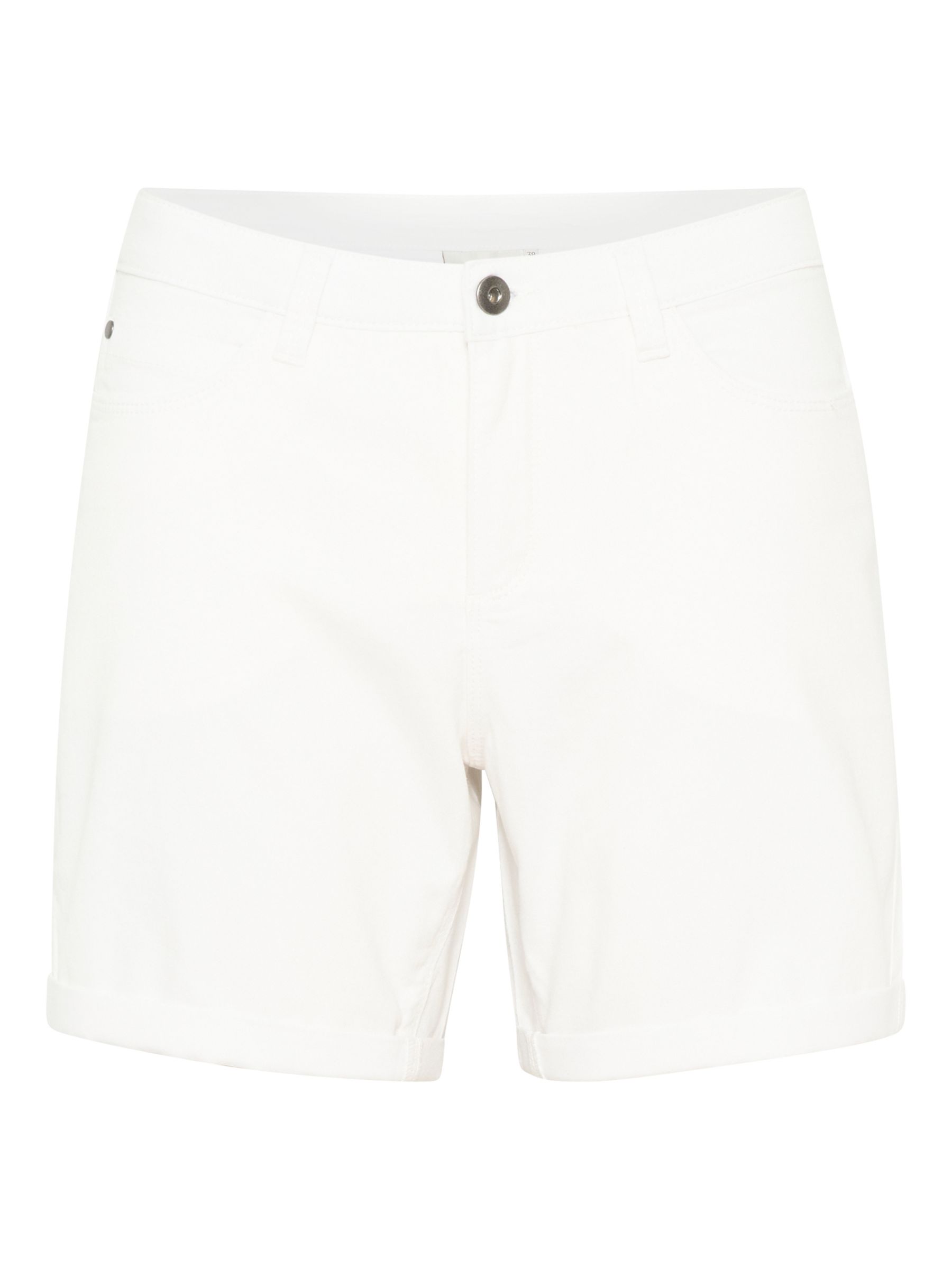 KAFFE Zelina Classic Denim Shorts, Chalk