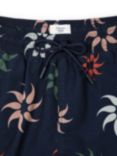 Chelsea Peers Sun Swirl Print Swim Shorts, Navy/Multi