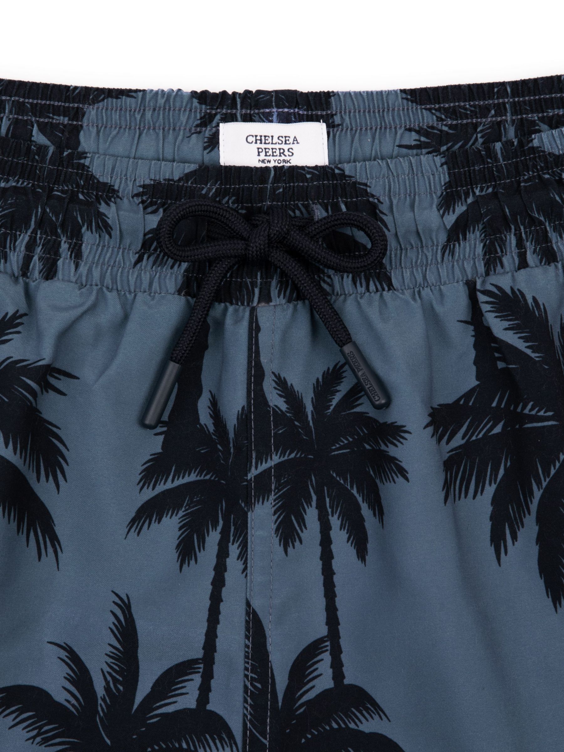 Buy Chelsea Peers Midnight Palm Print Swim Shorts, Navy/Blue Online at johnlewis.com